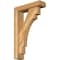 Ekena Millwork Merced Block Rough Sawn Bracket w/ Offset Brace, Western Red Cedar, 4"W x 14"D x 22"H BKT0402X14X22MRC05RWR - alternate 1